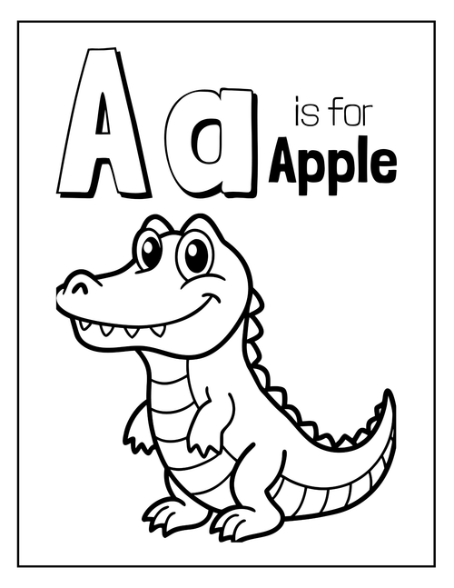 Animal Alphabet Coloring Book