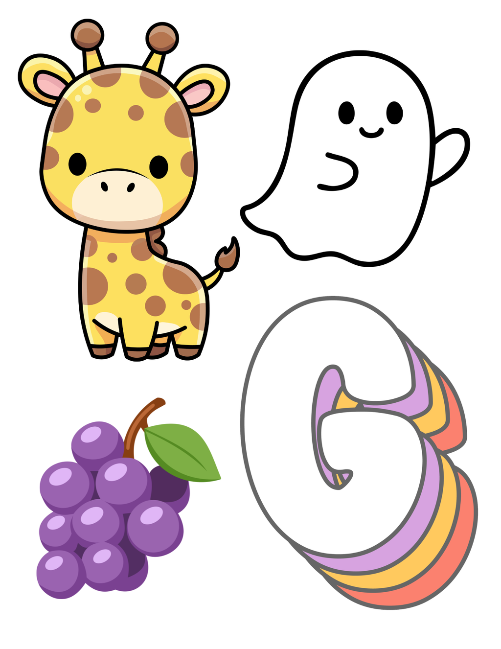 Toddler Journal: Letter G Worksheet