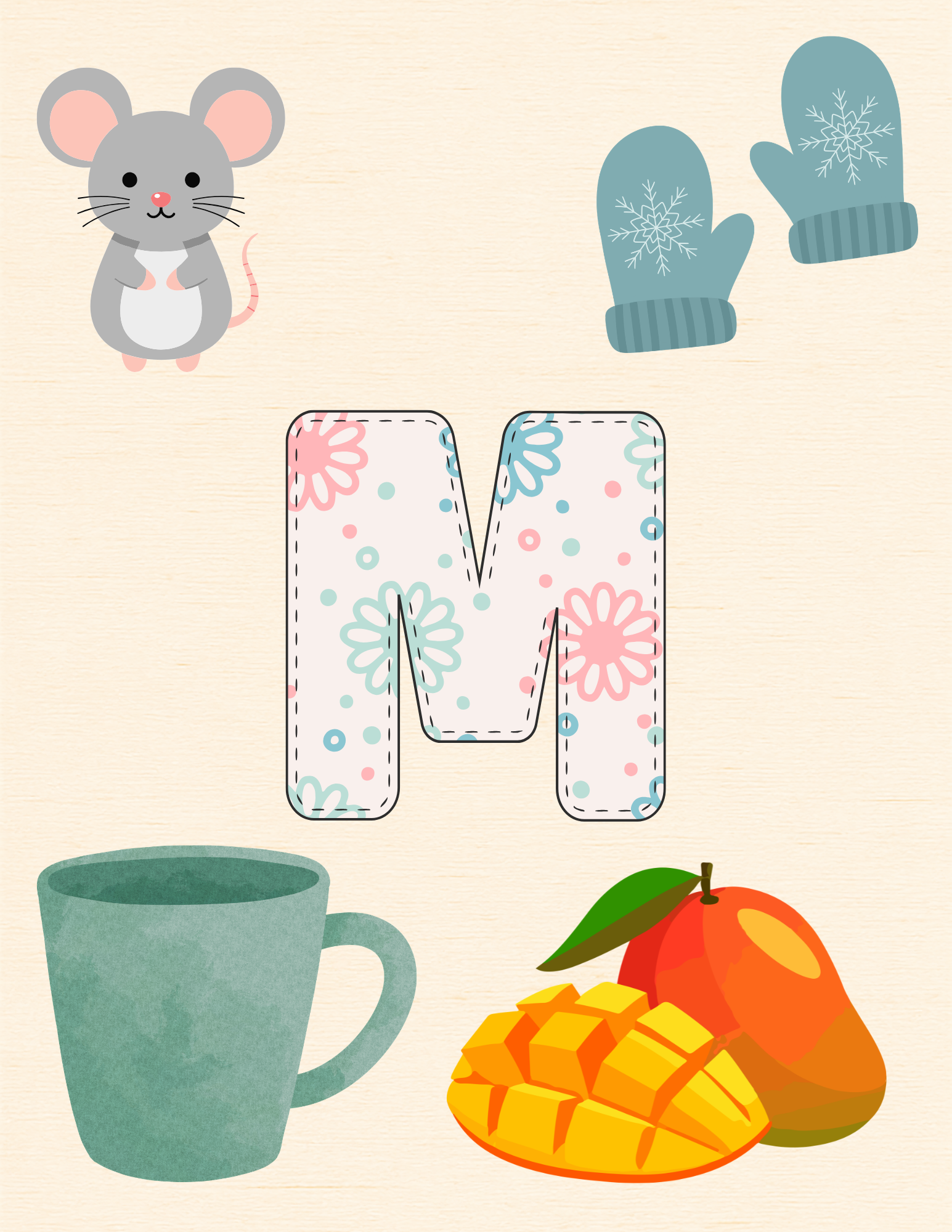 Toddler Journal: Letter M Worksheets