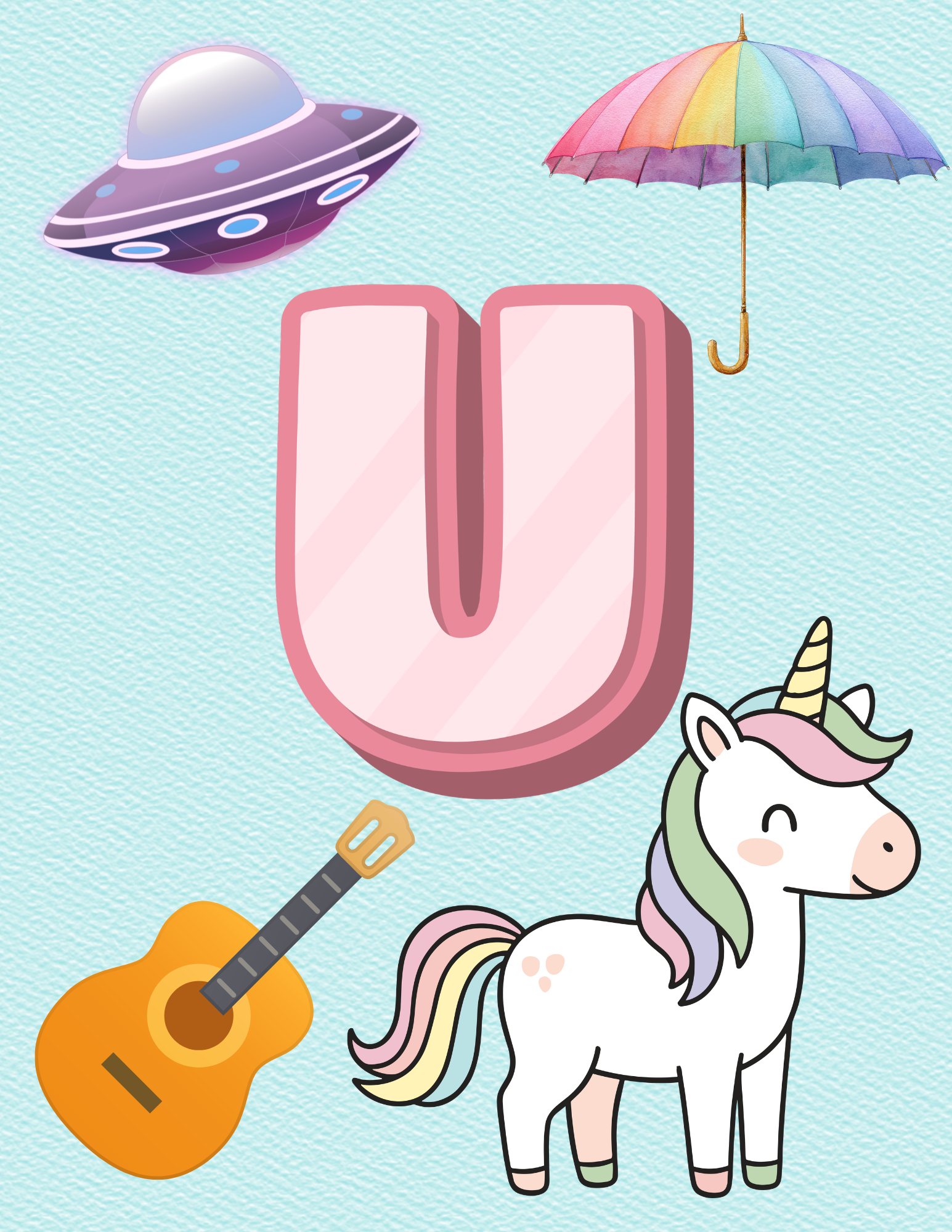 Toddler Journal: Letter U Worksheets