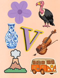 Toddler Journal: Letter V Worksheets