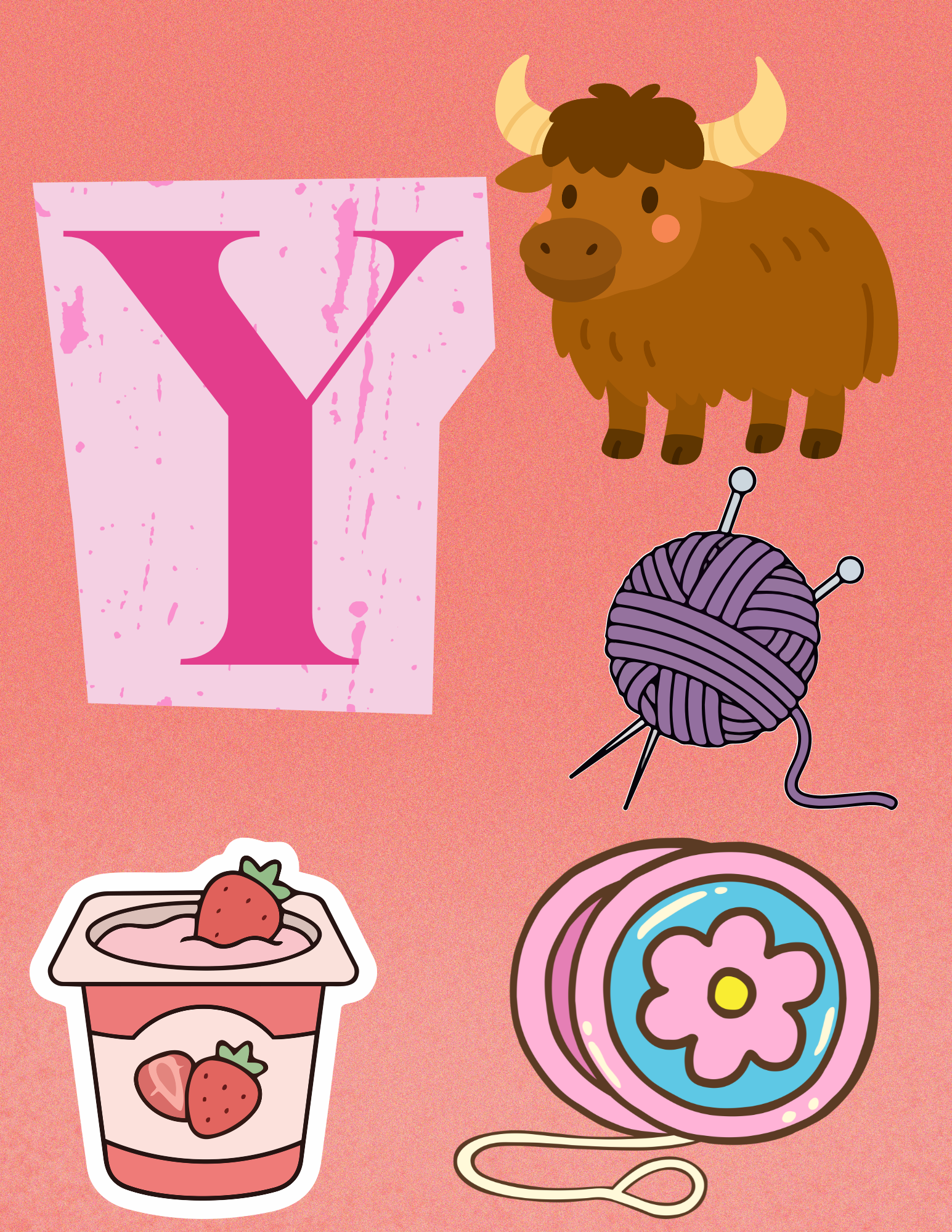 Toddler Journal: Letter Y Worksheet