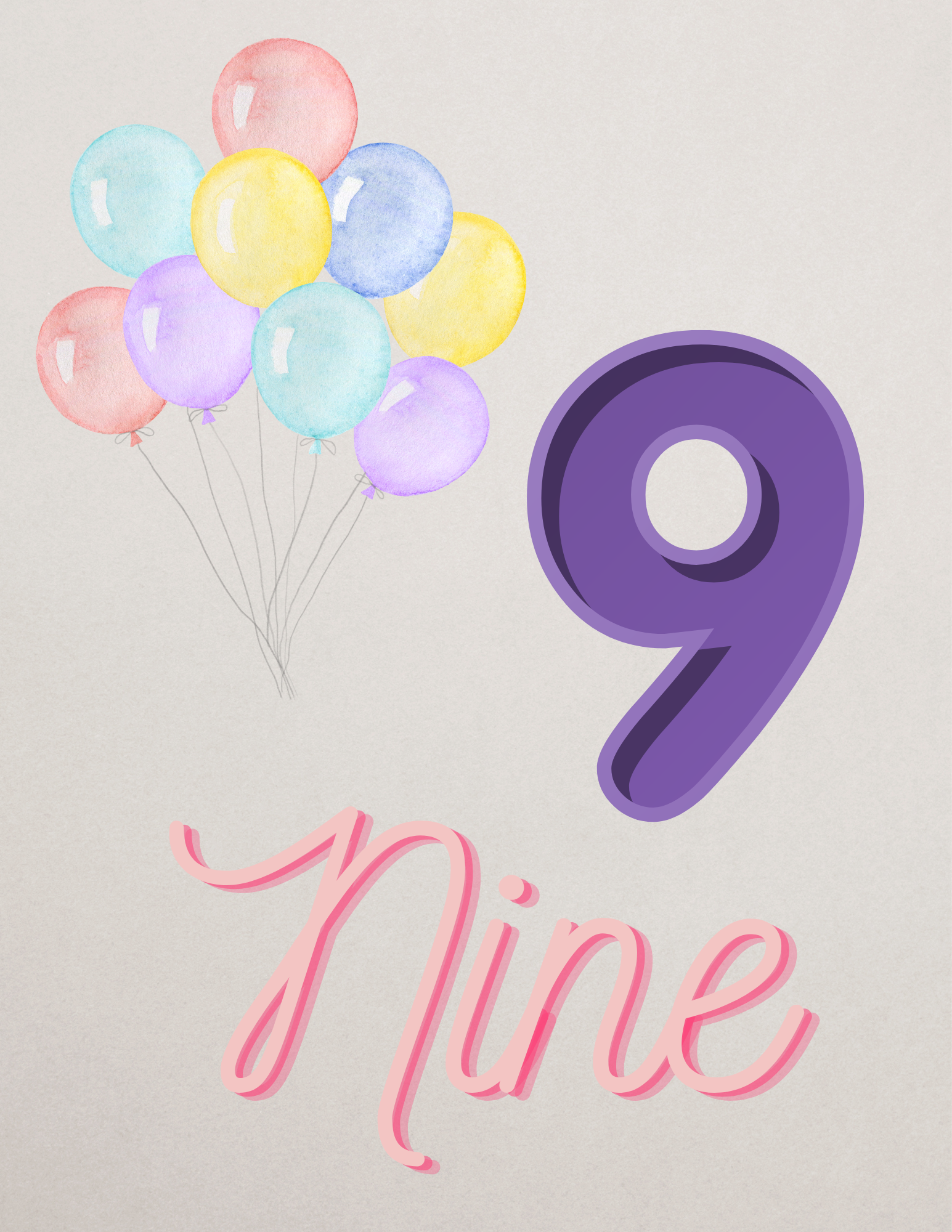 Toddler Journal: Number 9