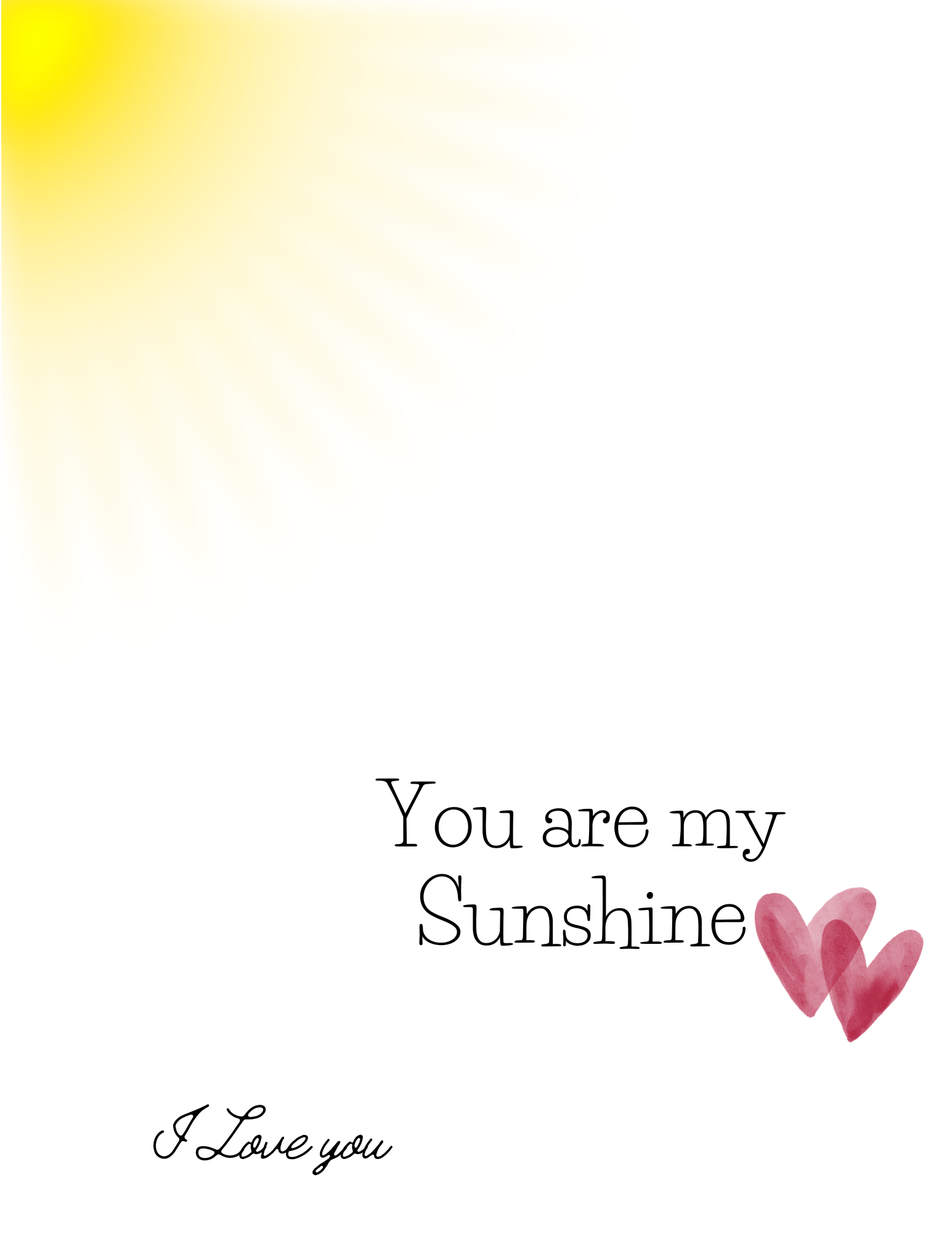 Mother's Day Craft: You are my Sunshine